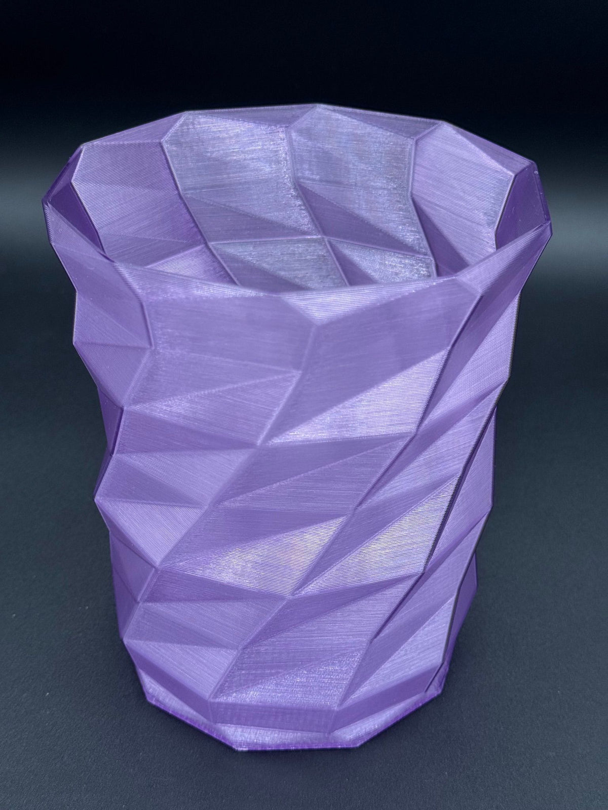 4" semi-hydro self-watering kit with 3D-printed PETG Geo Twist cover planter – Amethyst