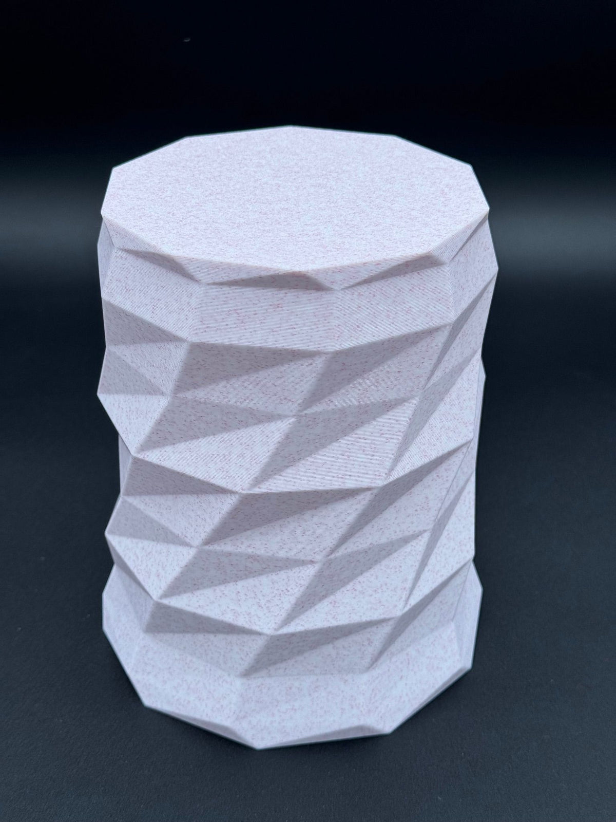 4" semi-hydro self-watering kit with 3D-printed PETG Geo Twist cover planter – Pink Marble