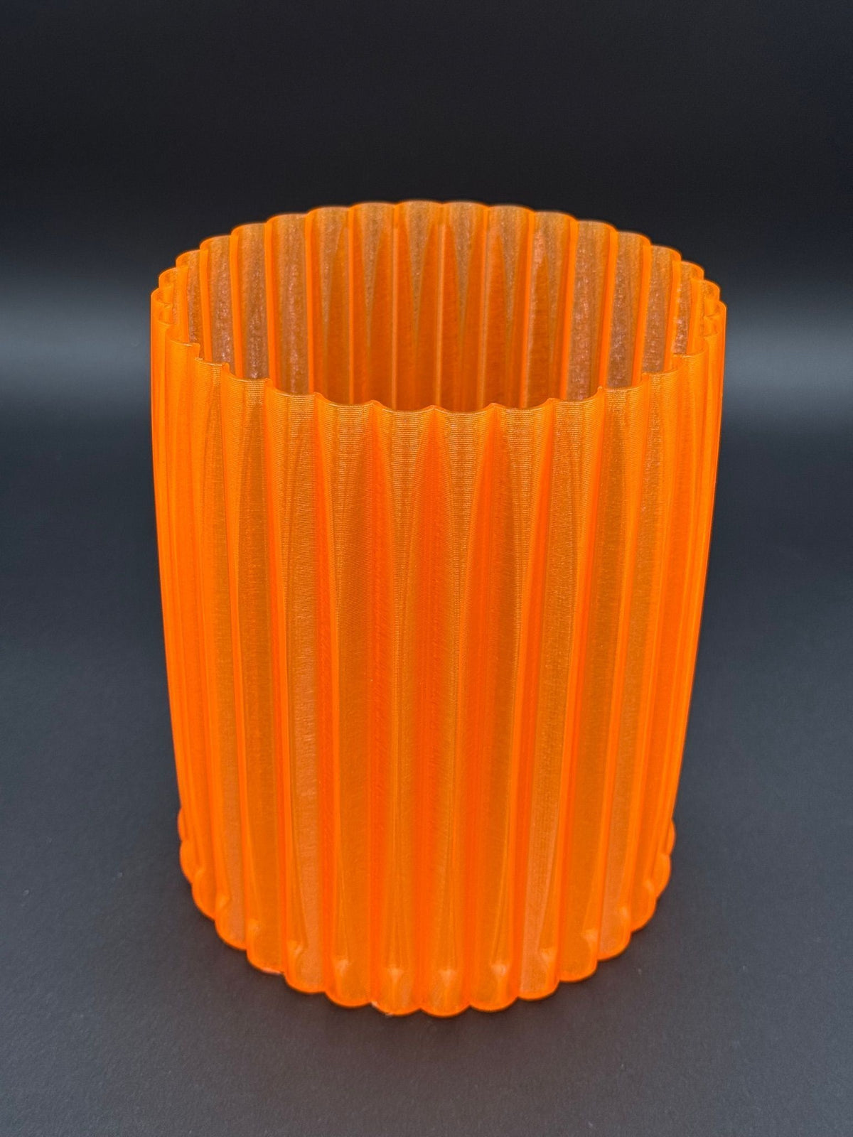 4" semi-hydro self-watering kit with 3D-printed PETG Column cover planter – Orange