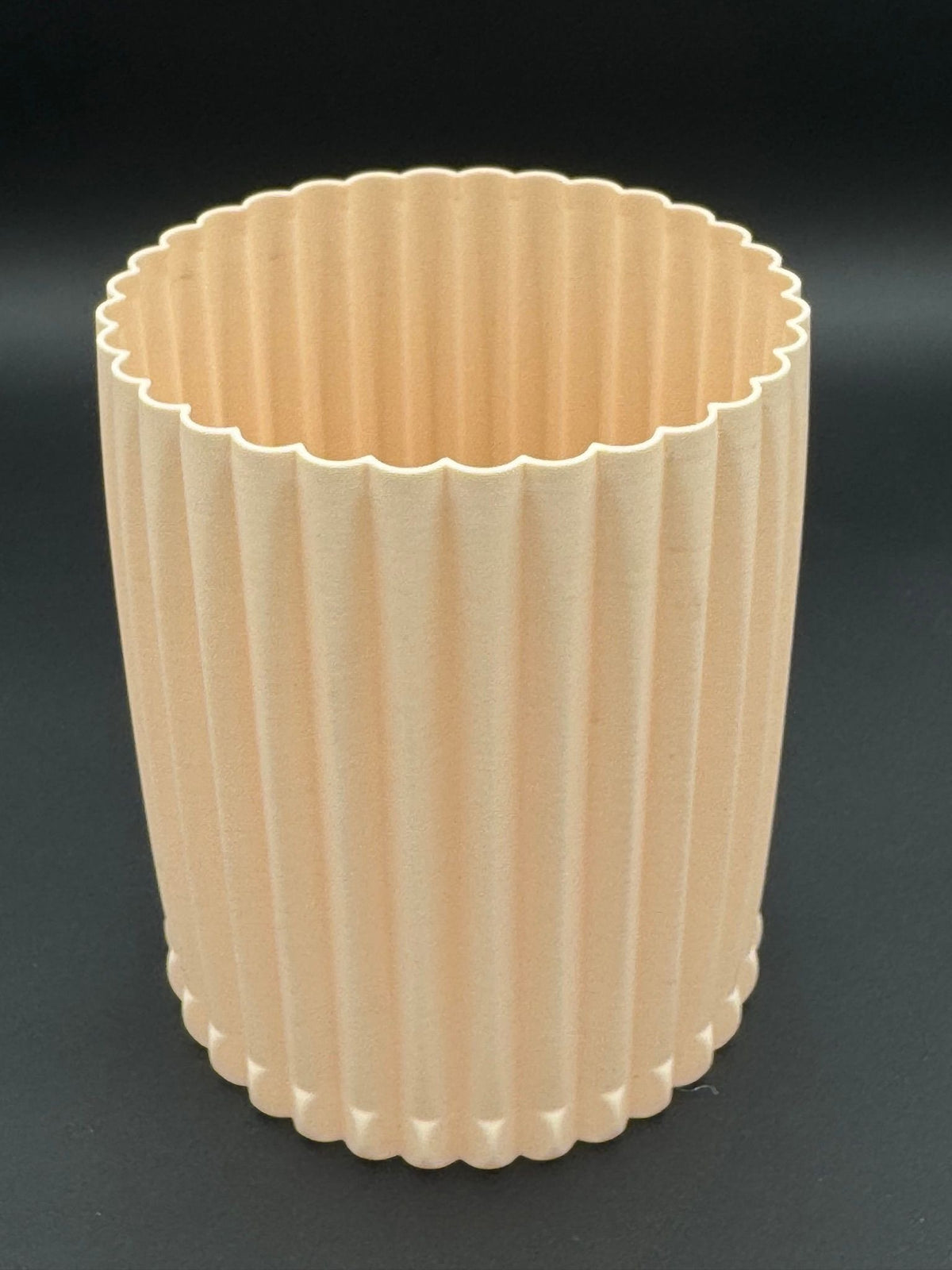 4" semi-hydro self-watering kit with 3D-printed PETG Column cover planter – Vanilla Cream
