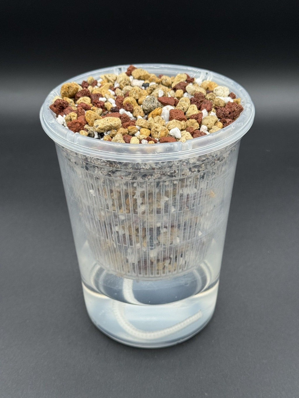 4" semi-hydro self-watering kit with 3D-printed PETG Column cover planter