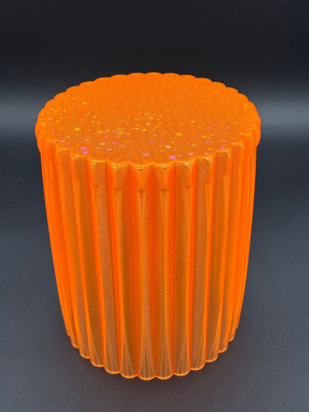 4" semi-hydro self-watering kit with 3D-printed PETG Column cover planter – Orange