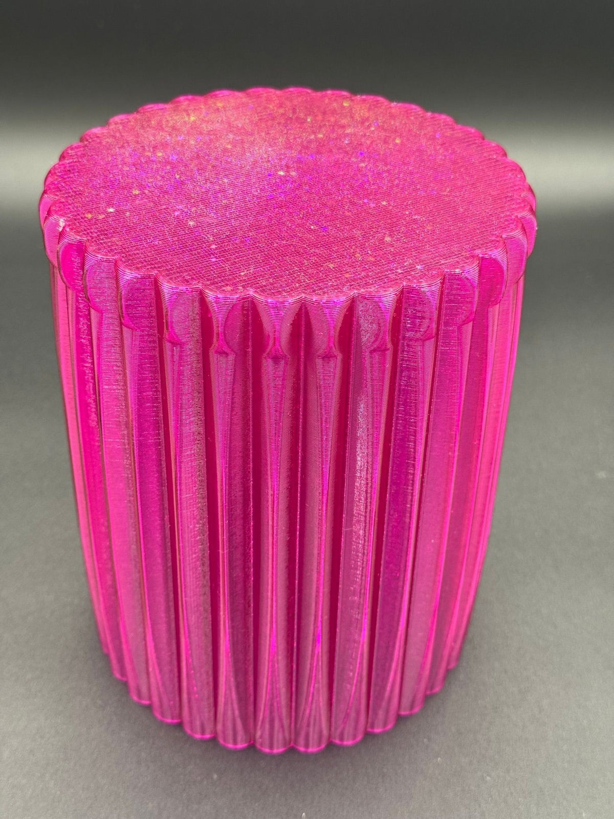 4" semi-hydro self-watering kit with 3D-printed PETG Column cover planter – Fuchsia