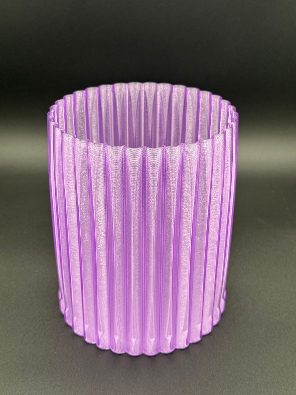 4" semi-hydro self-watering kit with 3D-printed PETG Column cover planter – Amethyst