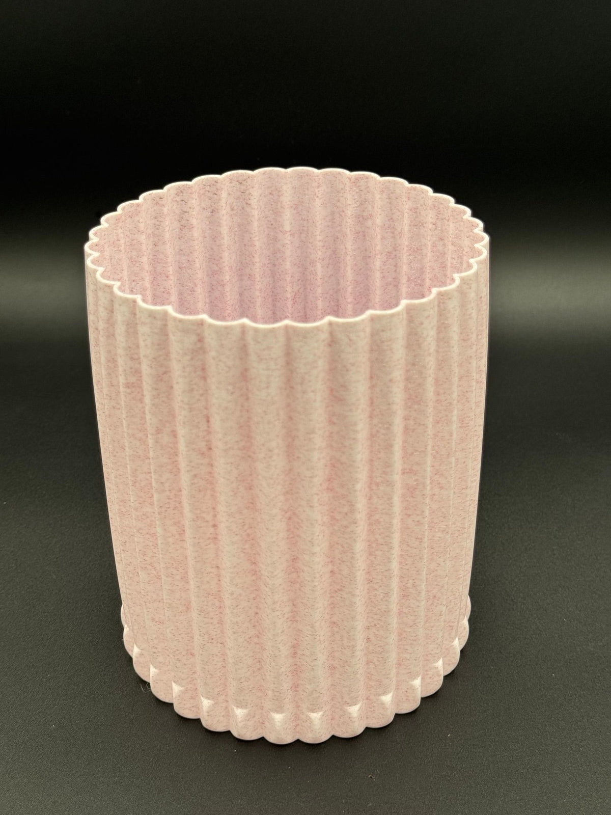 4" semi-hydro self-watering kit with 3D-printed PETG Column cover planter – Pink Marble