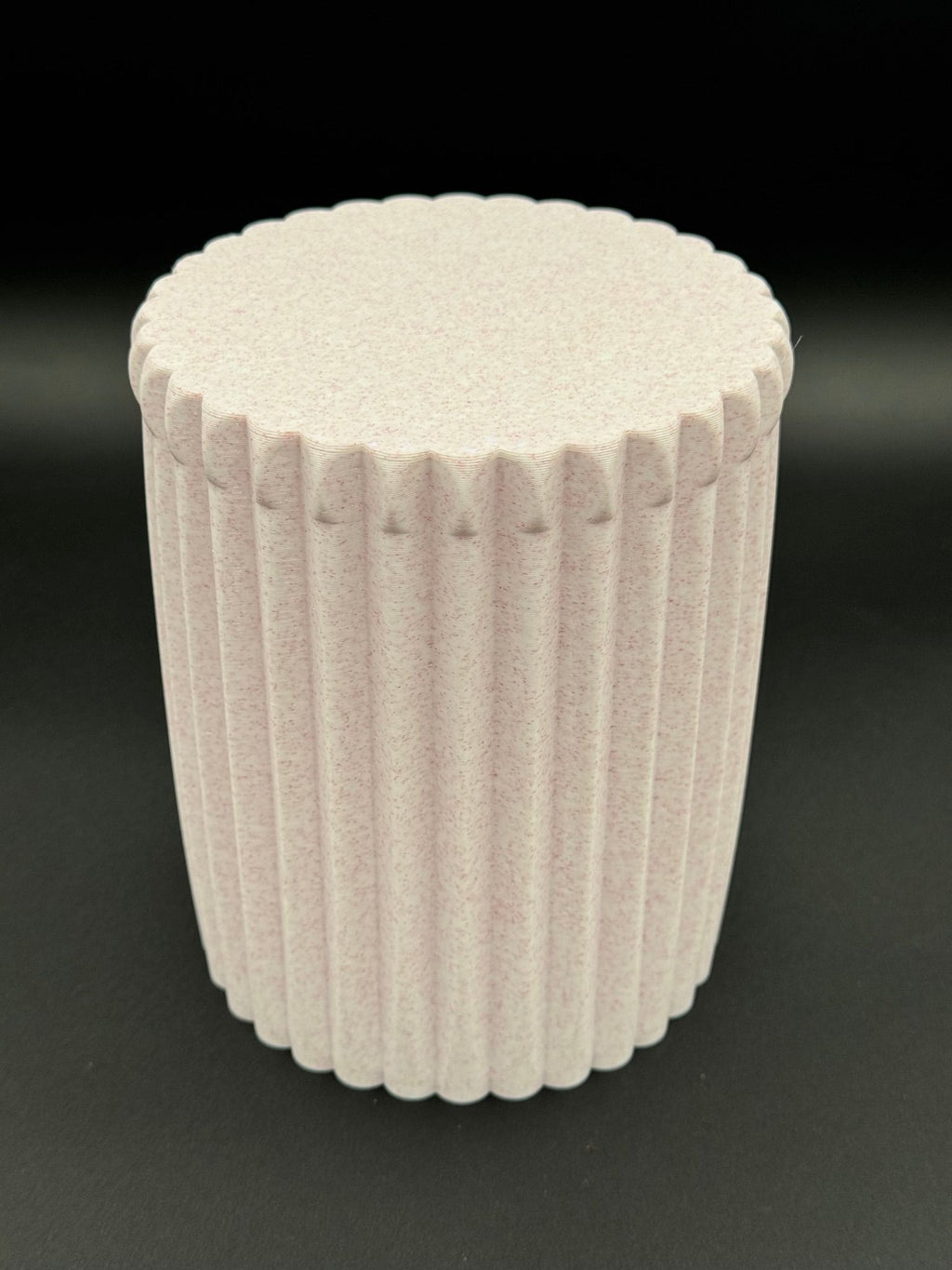 4" semi-hydro self-watering kit with 3D-printed PETG Column cover planter – Pink Marble