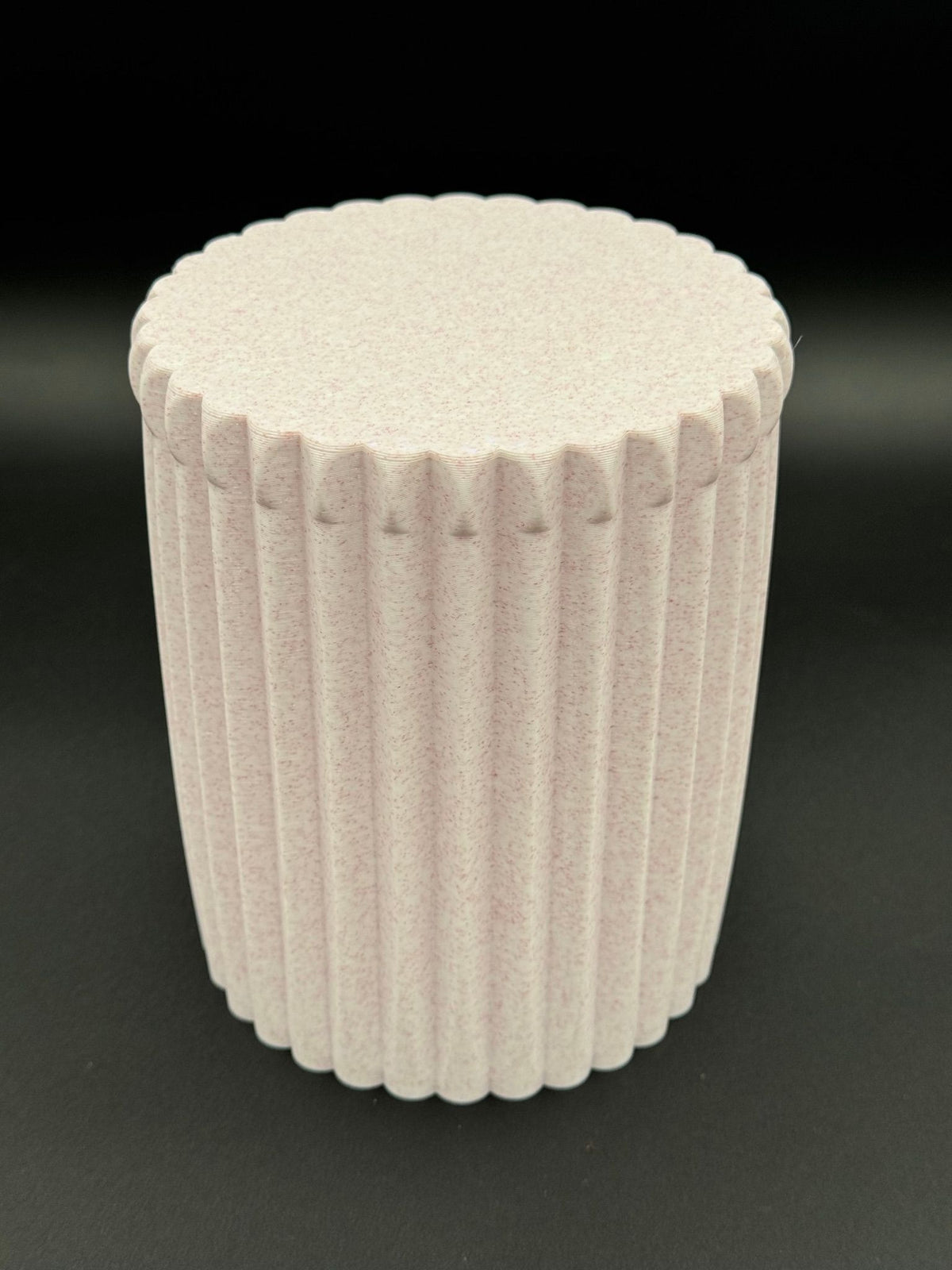 4" semi-hydro self-watering kit with 3D-printed PETG Column cover planter – Pink Marble