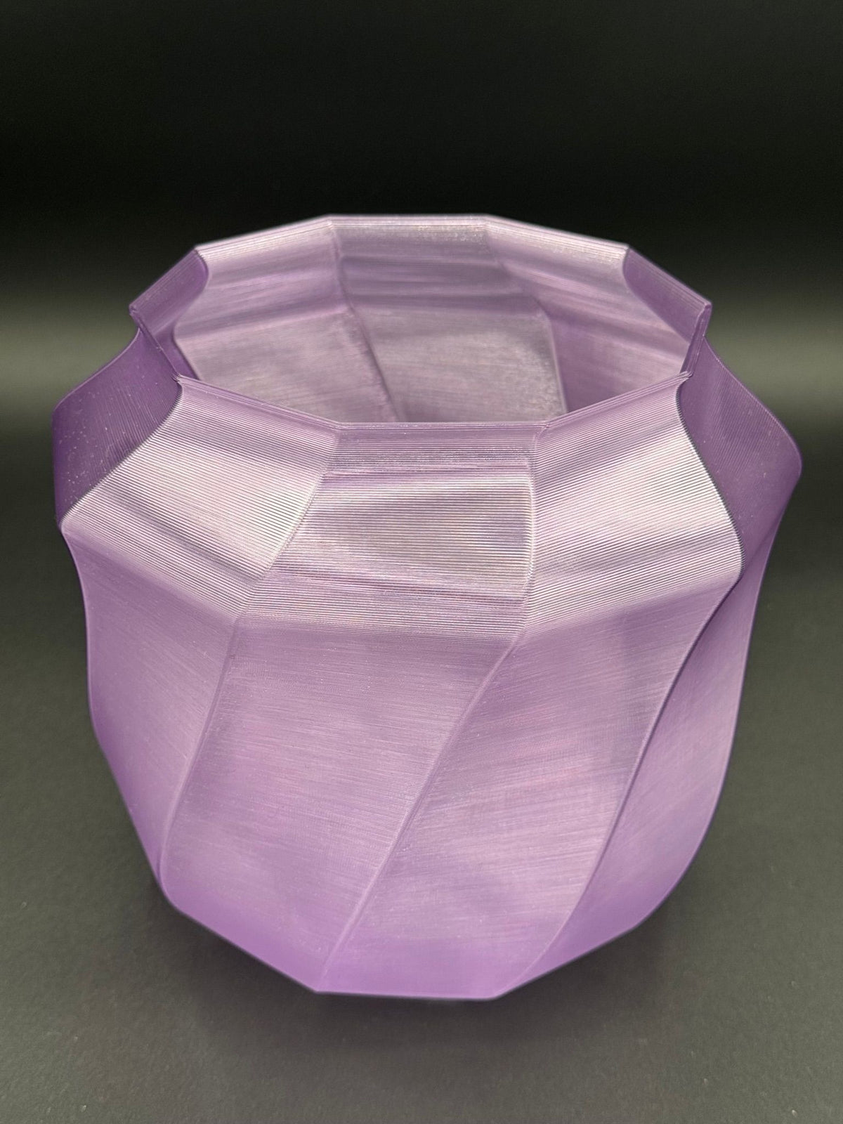 4" semi-hydro self-watering kit with 3D-printed PETG Grand Deco cover planter – Amethyst