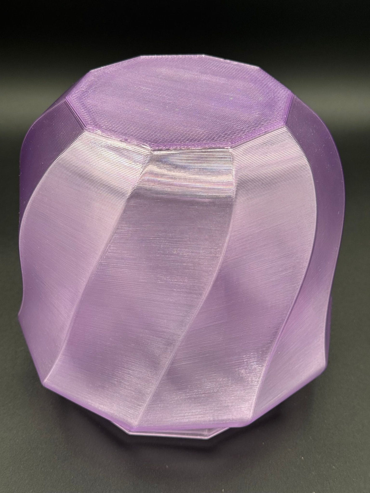 4" semi-hydro self-watering kit with 3D-printed PETG Grand Deco cover planter – Amethyst