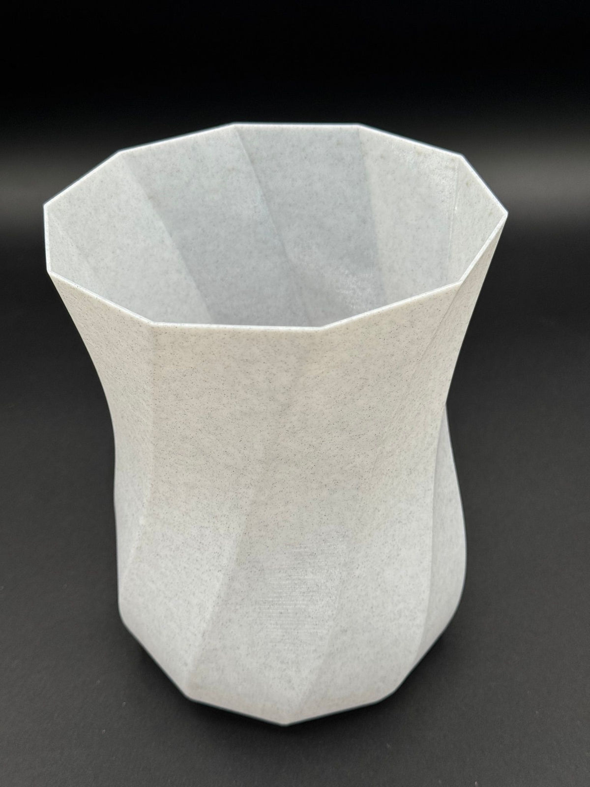 4" semi-hydro self-watering kit with 3D-printed PETG Smooth Twist cover planter – Marble