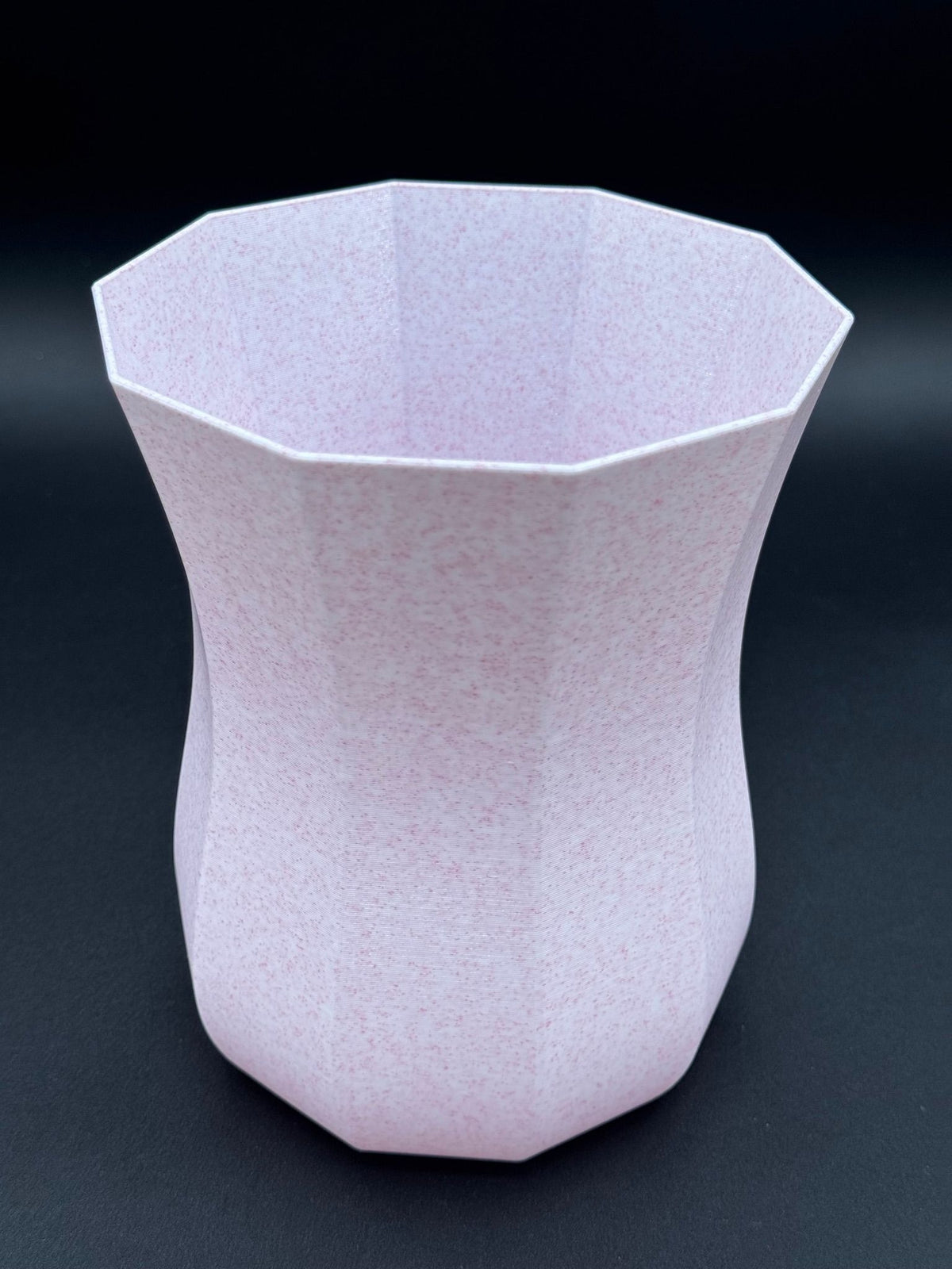 4" semi-hydro self-watering kit with 3D-printed PETG Decagon cover planter – Pink Marble