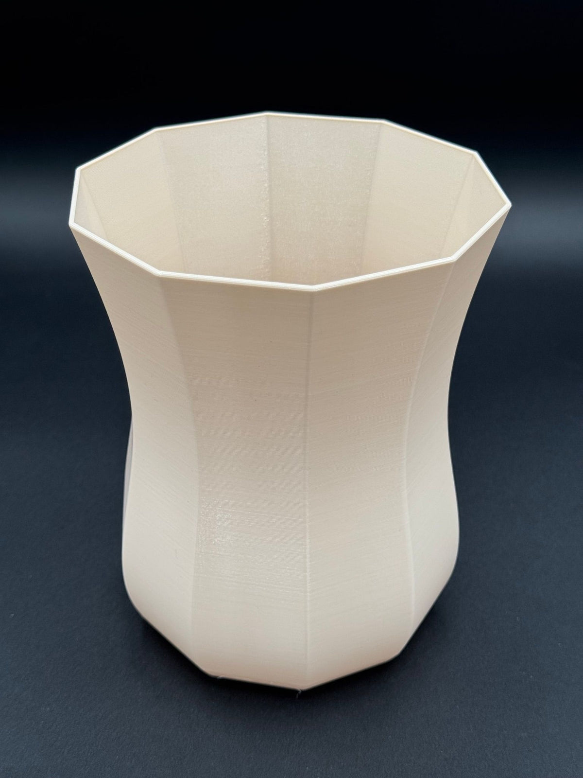 4" semi-hydro self-watering kit with 3D-printed PETG Decagon cover planter – Vanilla Cream
