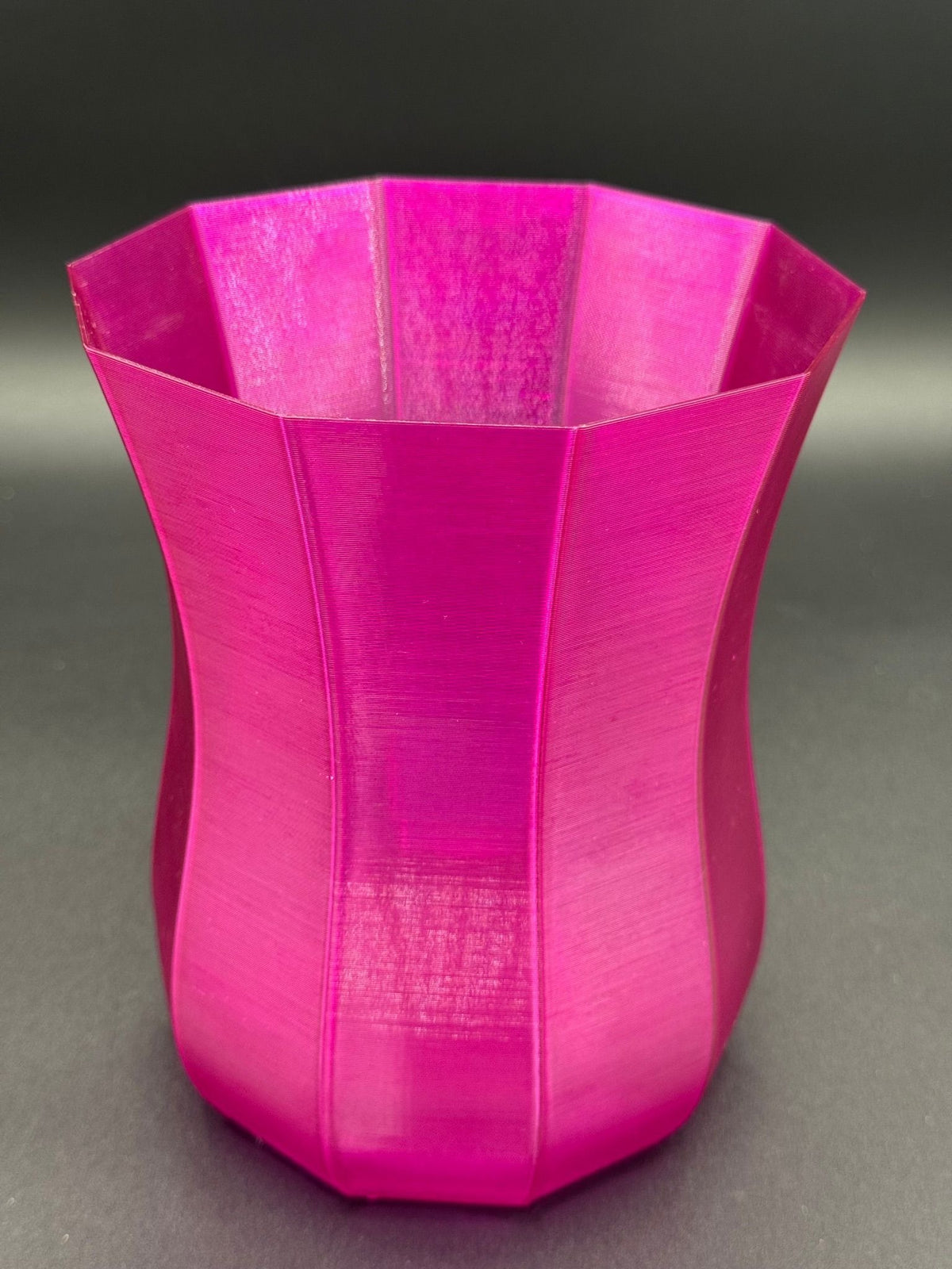 4" semi-hydro self-watering kit with 3D-printed PETG Decagon cover planter – Fuchsia