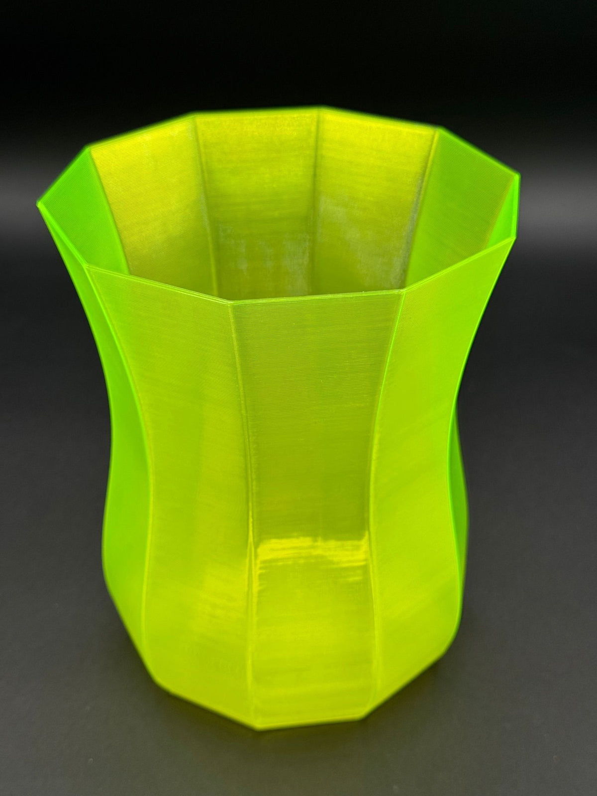 4" semi-hydro self-watering kit with 3D-printed PETG Decagon cover planter – Neon