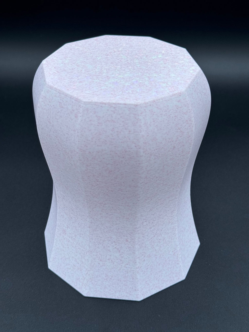 4" semi-hydro self-watering kit with 3D-printed PETG Decagon cover planter – Pink Marble