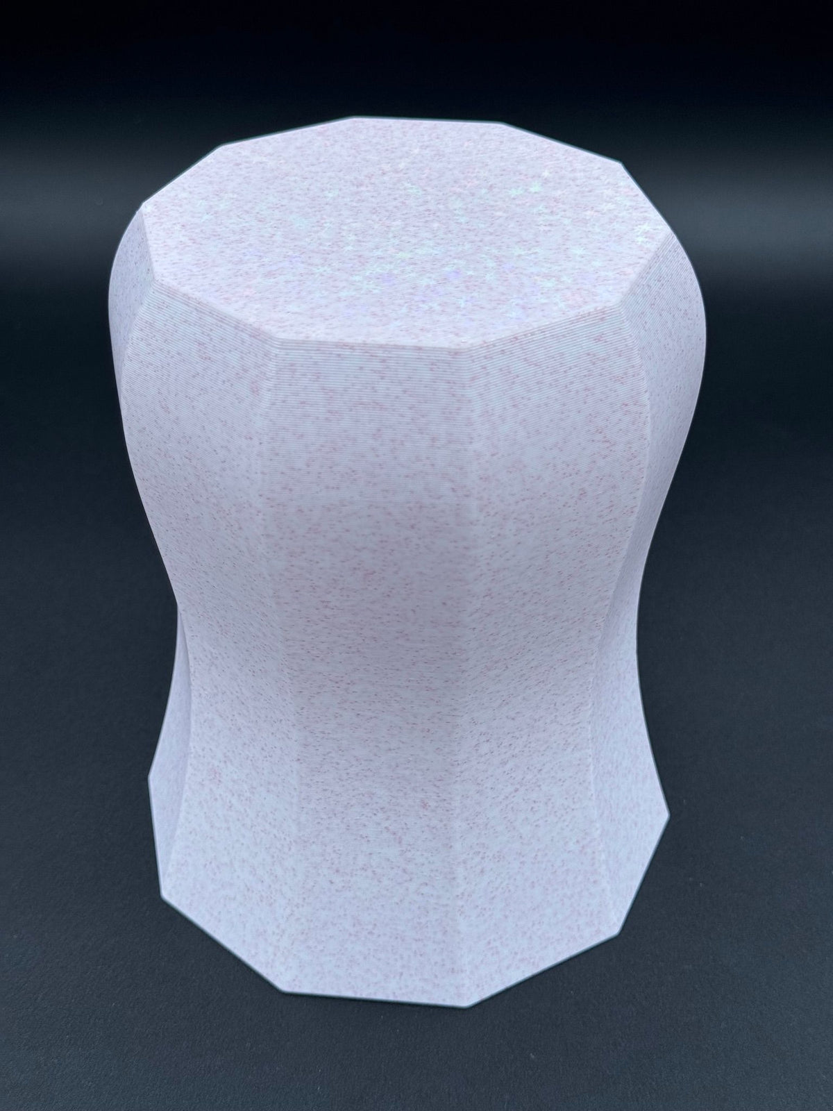 4" semi-hydro self-watering kit with 3D-printed PETG Decagon cover planter – Pink Marble