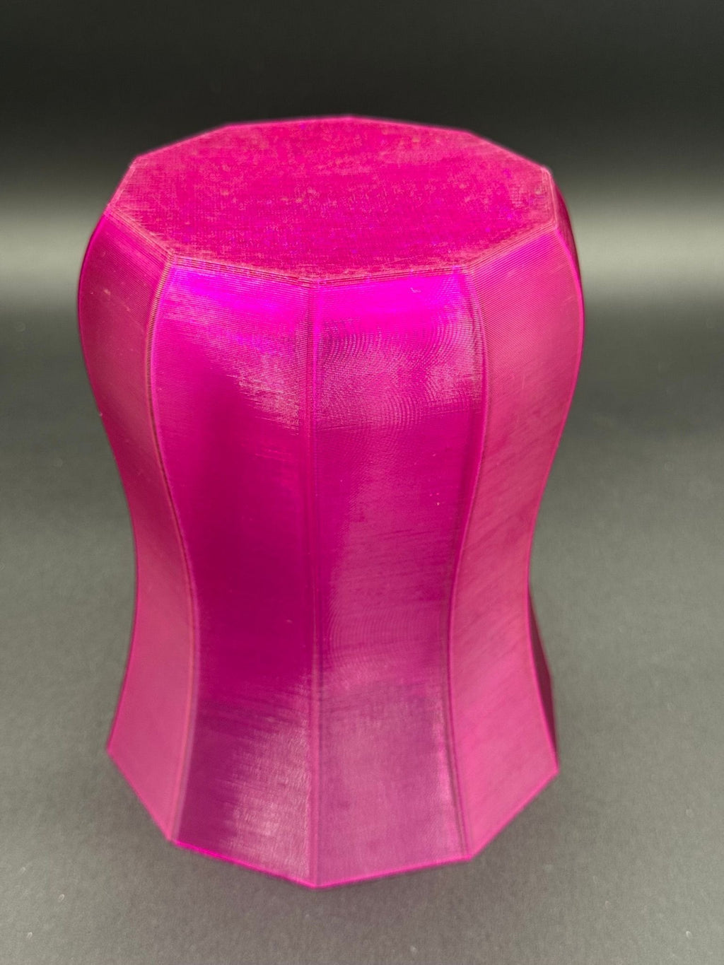 4" semi-hydro self-watering kit with 3D-printed PETG Decagon cover planter – Fuchsia