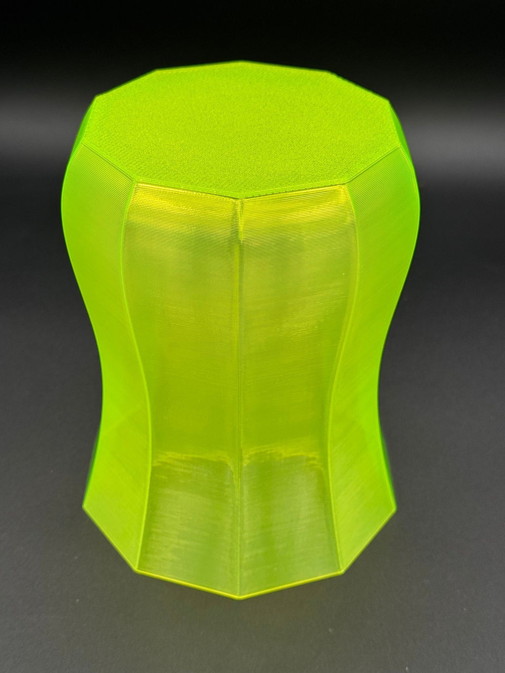 4" semi-hydro self-watering kit with 3D-printed PETG Decagon cover planter – Neon