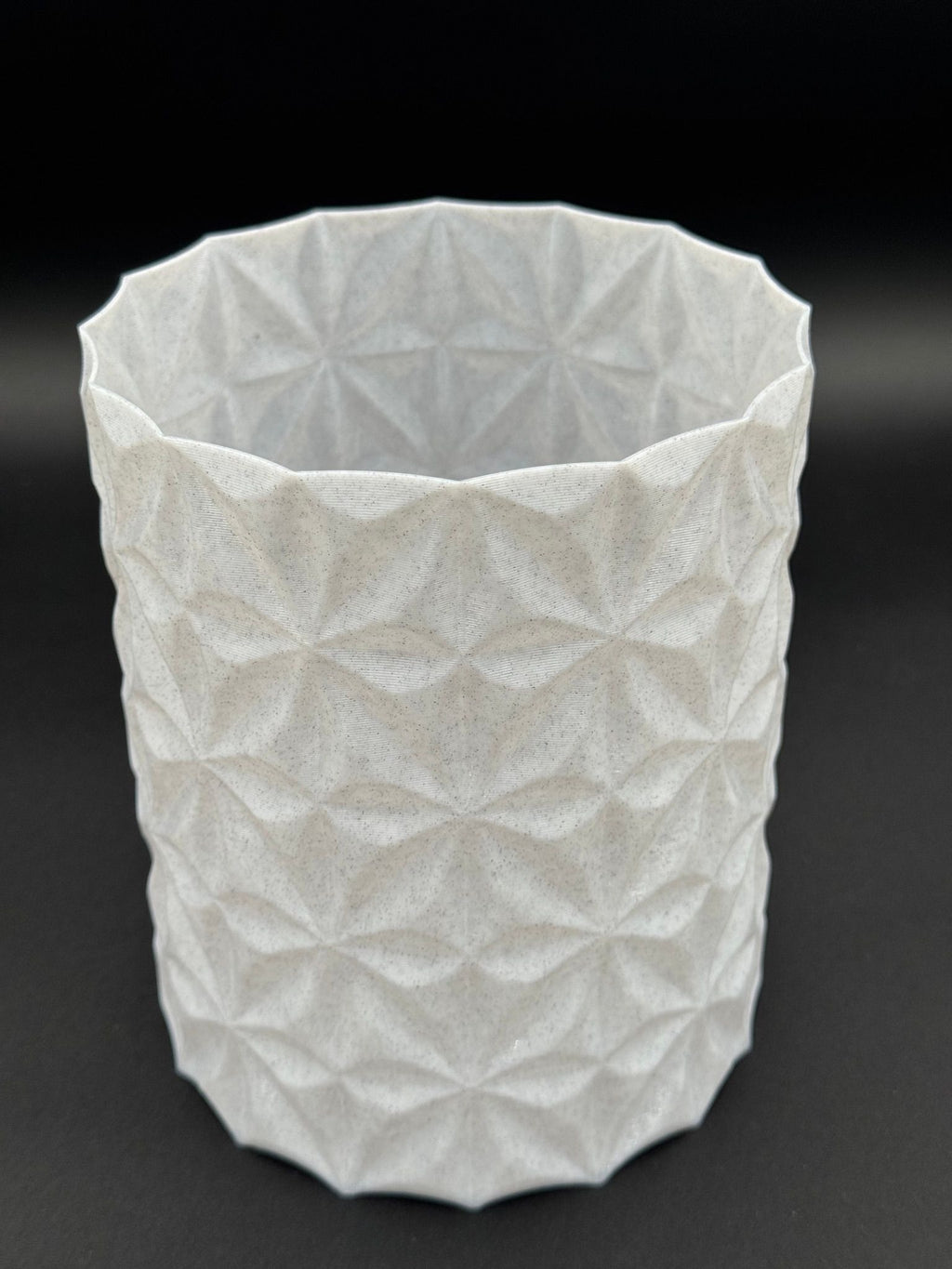 4" semi-hydro self-watering kit with 3D-printed PETG Textured cover planter – Tiles / Marble