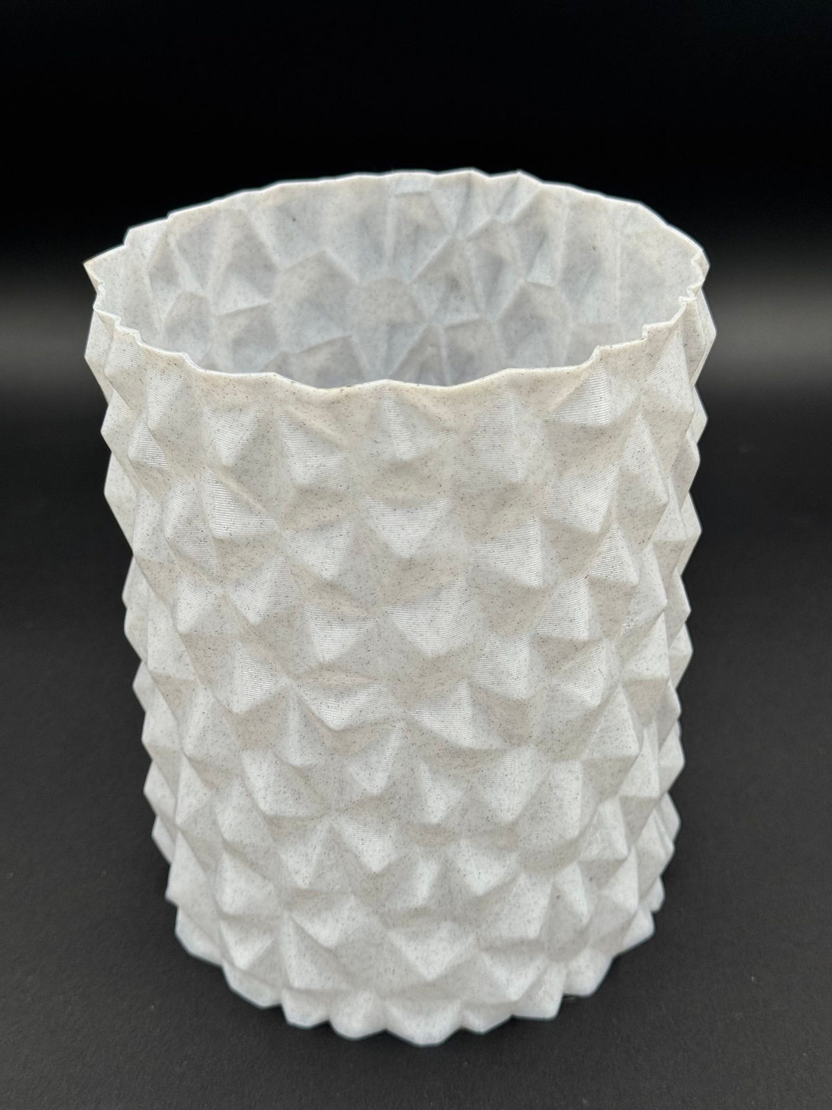 4" semi-hydro self-watering kit with 3D-printed PETG Textured cover planter – Stone / Marble