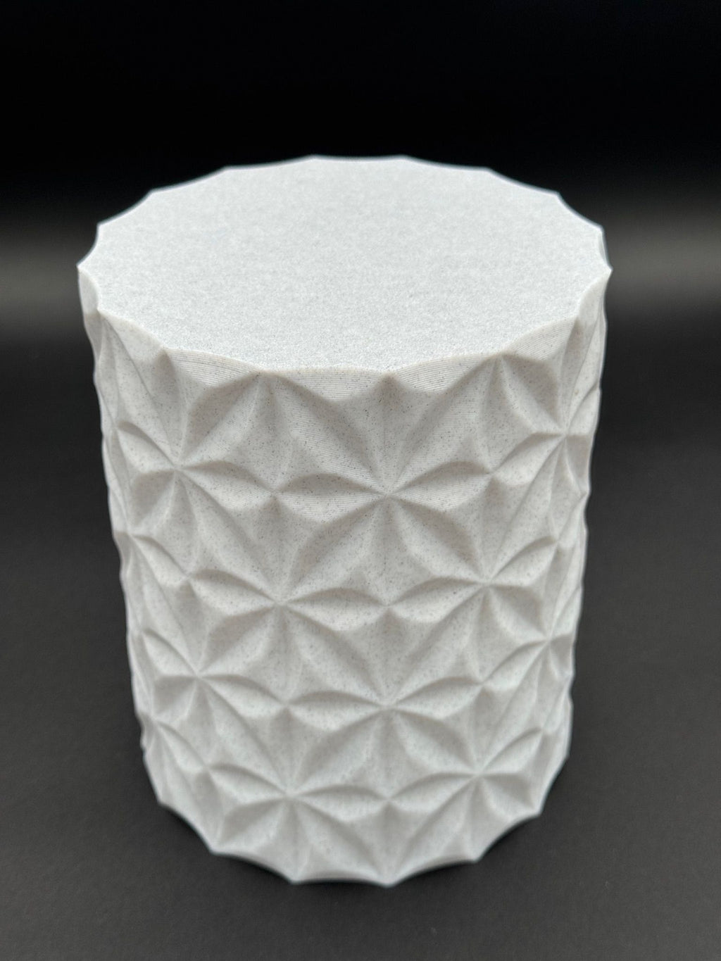 4" semi-hydro self-watering kit with 3D-printed PETG Textured cover planter – Tiles / Marble