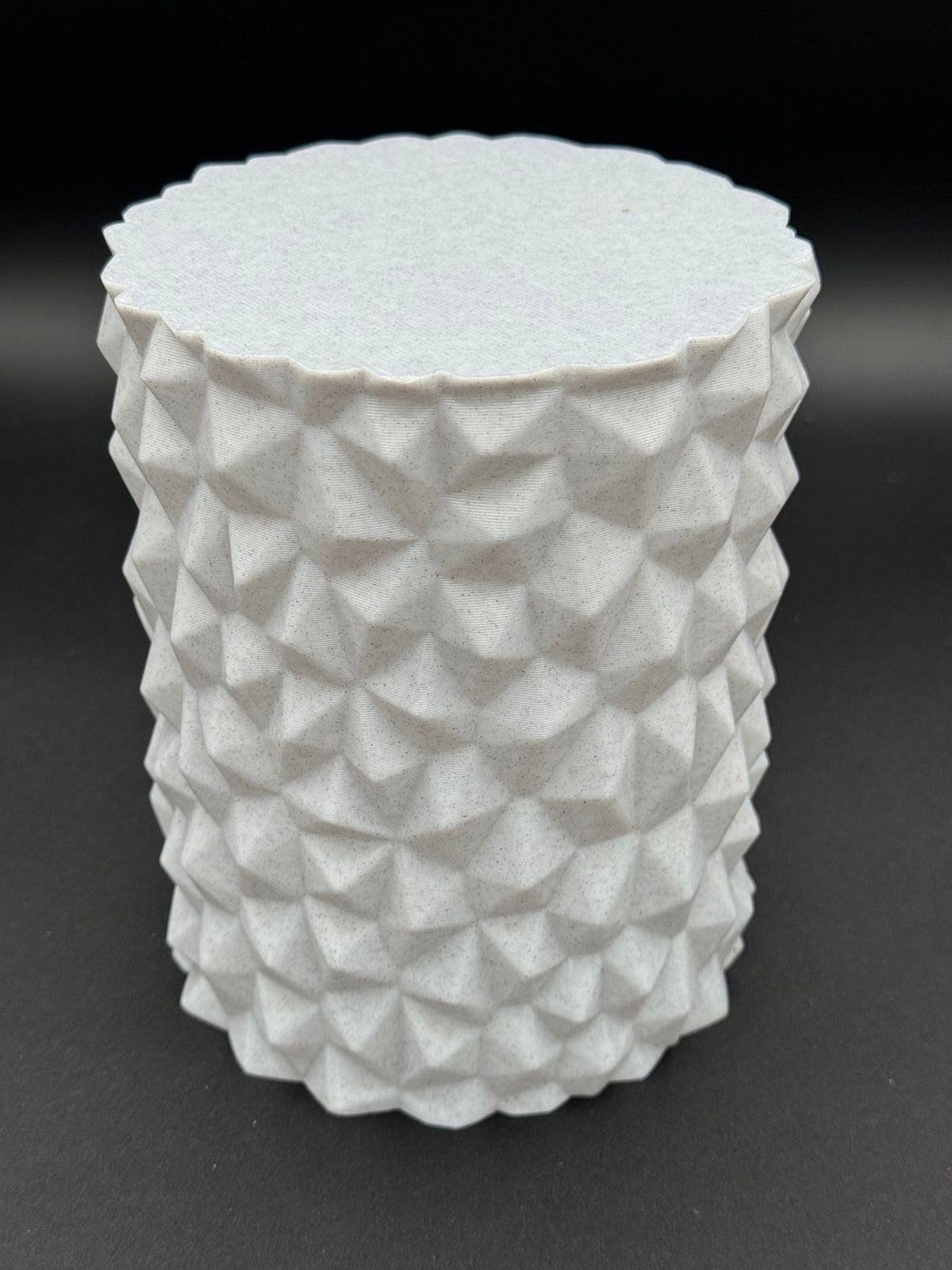 4" semi-hydro self-watering kit with 3D-printed PETG Textured cover planter – Stone / Marble