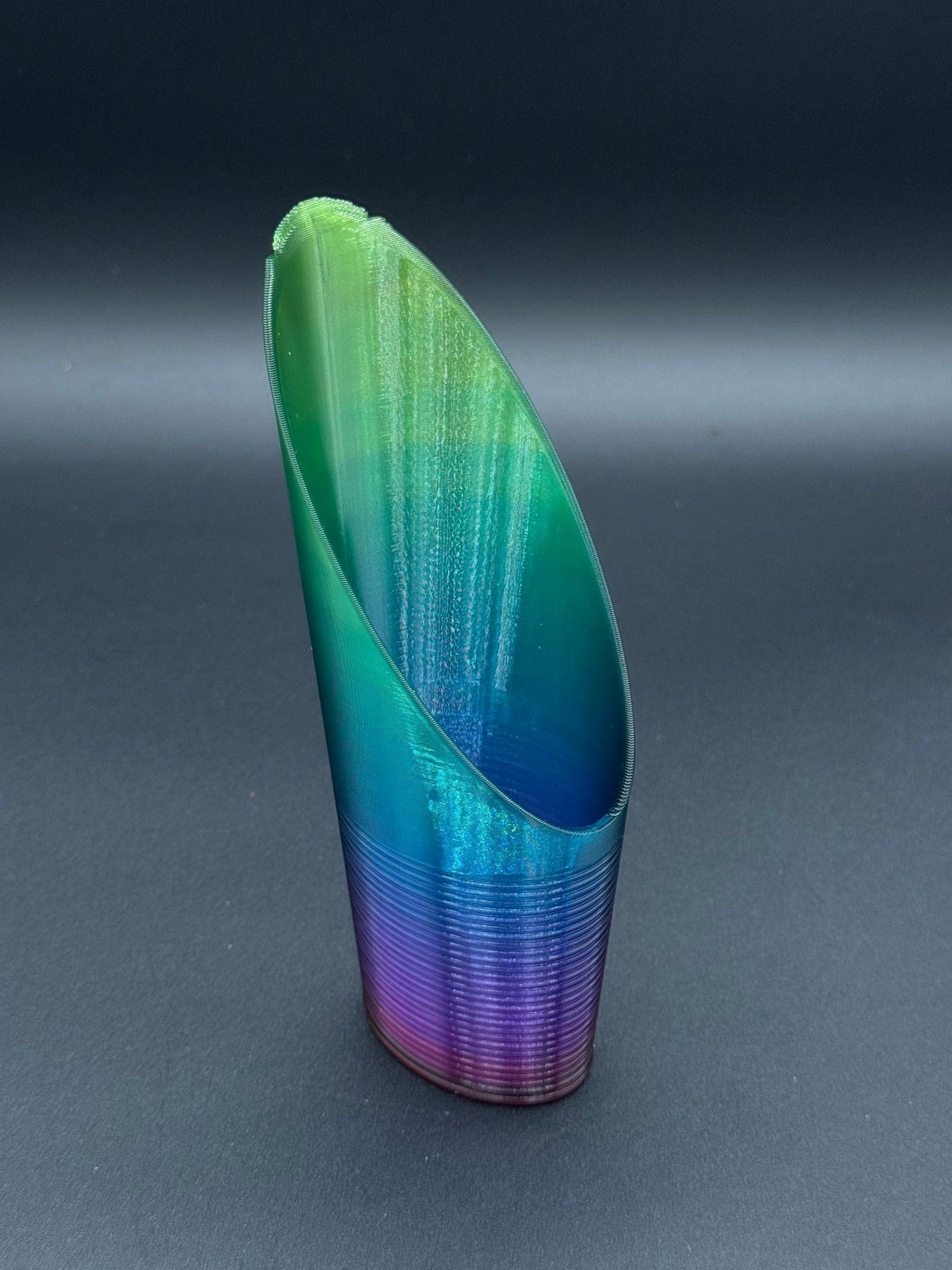 3D-printed PETG soil and media scoop – Peacock