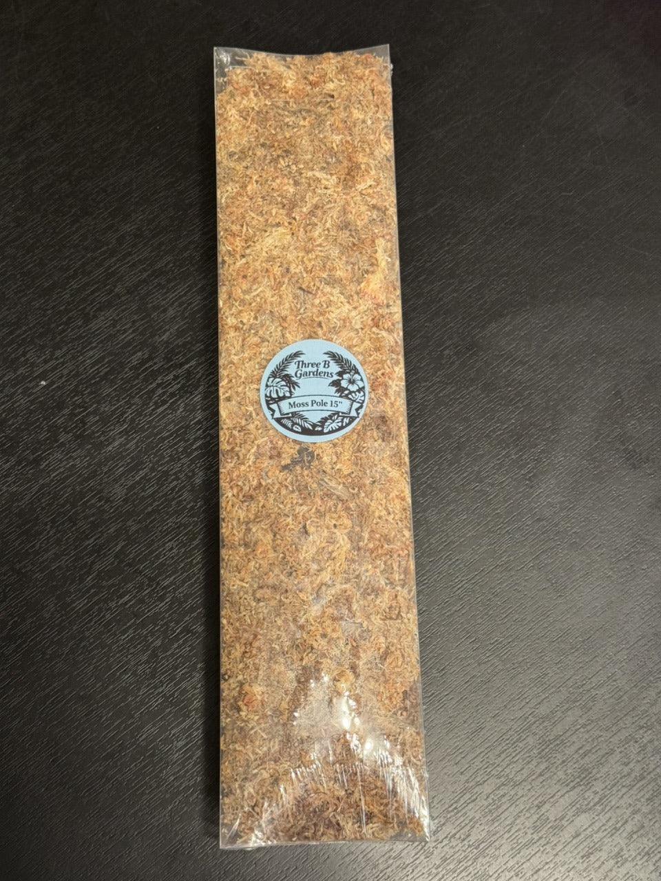 15" pre-filled, sealed, stackable moss pole