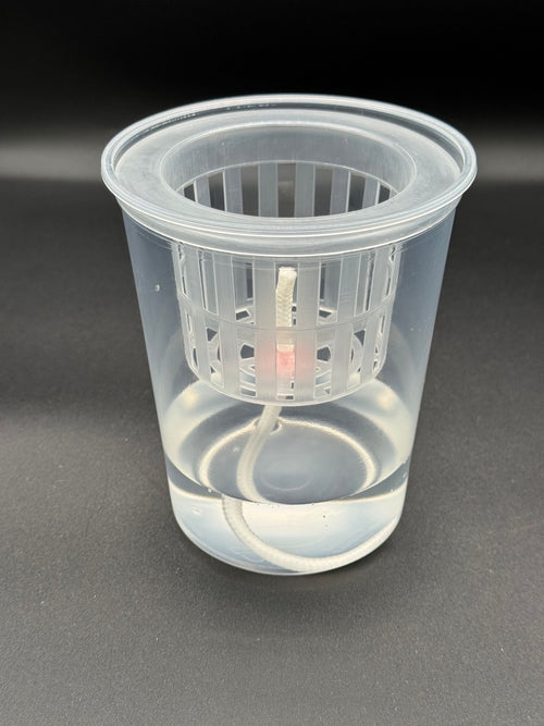Self-watering pot for semi-hydro and passive hydro – 3" Single