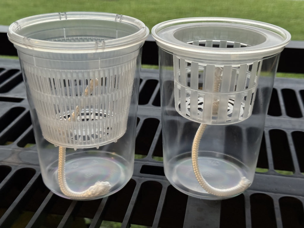 Self-watering pot for semi-hydro and passive hydro